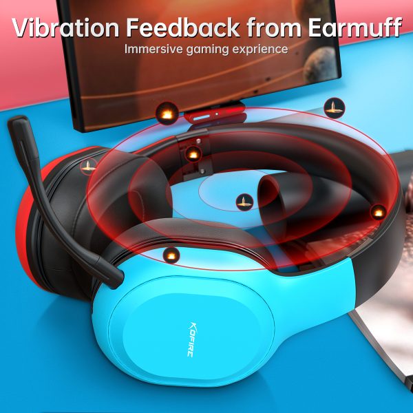 Kofire UT01 Wireless Gaming Headset, Bluetooth Gaming Headphones - Image 7